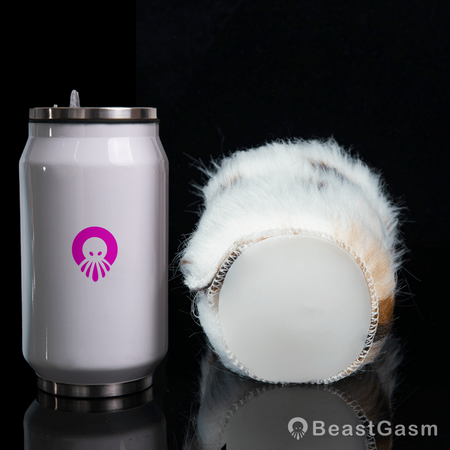 🐆 Snow Leopard Pocket Pussy | Detachable Fur Male Masturbator - BeastGasm