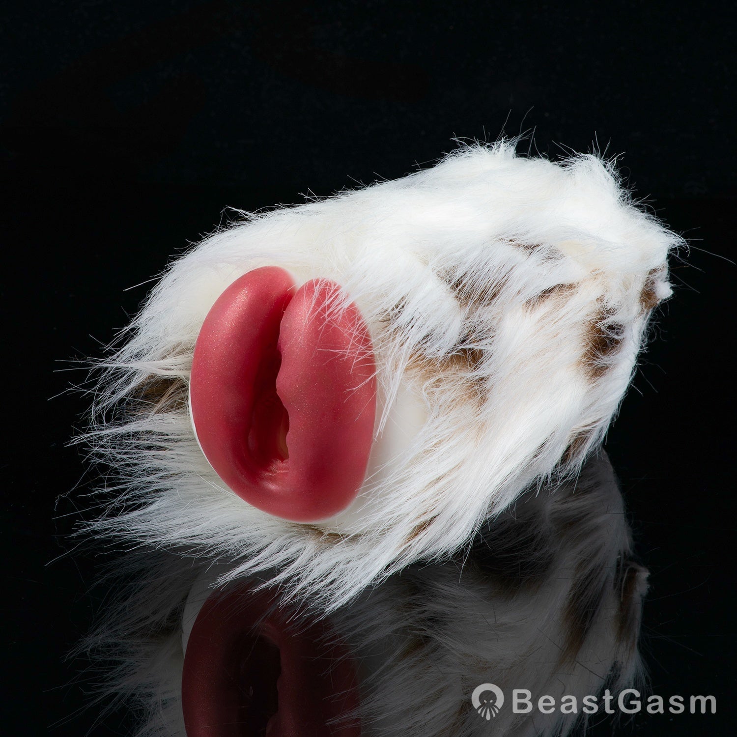 🐆 Snow Leopard Pocket Pussy | Detachable Fur Male Masturbator - BeastGasm