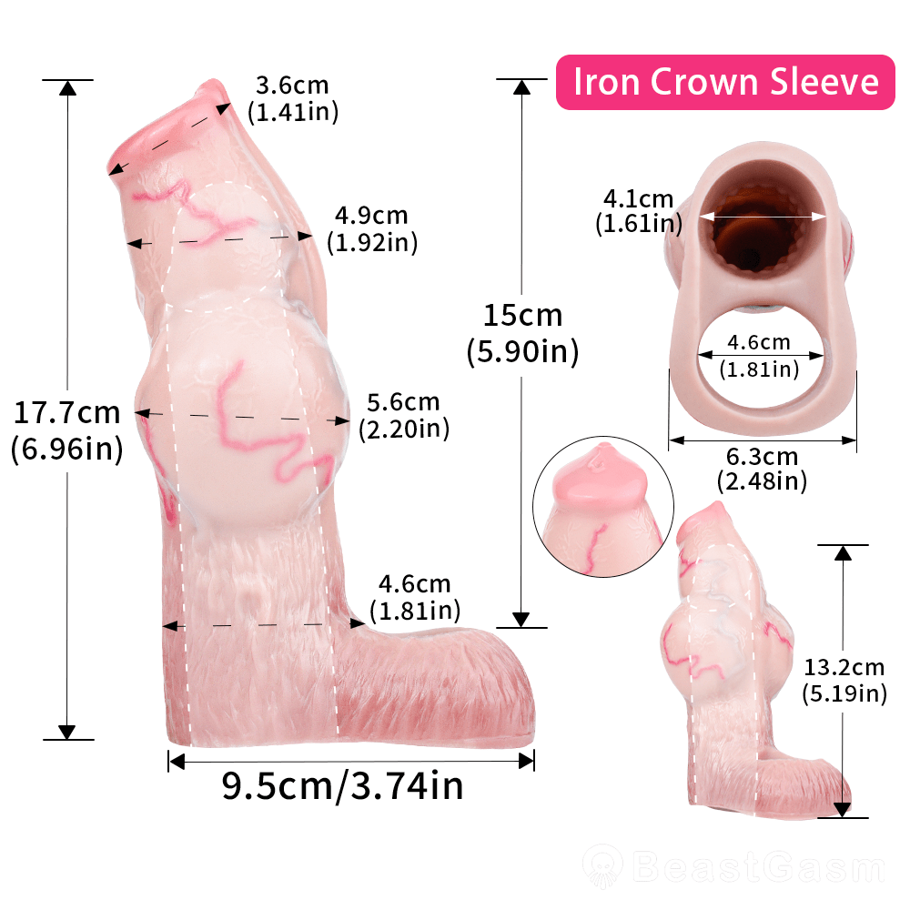 Soren Realistic Penis Sleeve: Knotted Girth & Clit Texture ⚔️ - BeastGasm