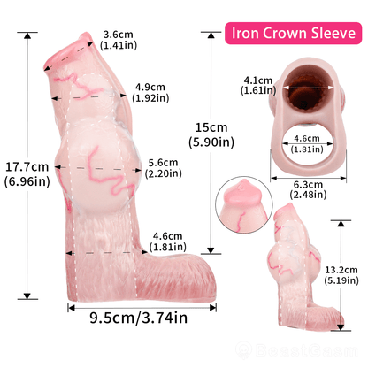 Soren Realistic Penis Sleeve: Knotted Girth & Clit Texture ⚔️ - BeastGasm