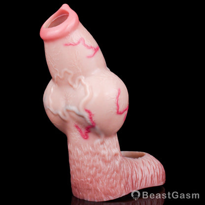 Soren Realistic Penis Sleeve: Knotted Girth & Clit Texture ⚔️ - BeastGasm