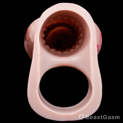 Soren Realistic Penis Sleeve: Knotted Girth & Clit Texture ⚔️ - BeastGasm