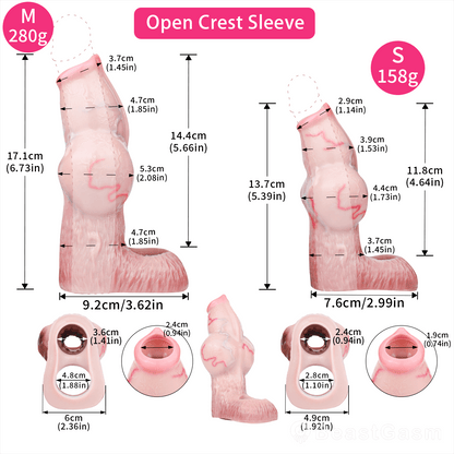 Soren Realistic Penis Sleeve: Knotted Girth & Clit Texture ⚔️ - BeastGasm