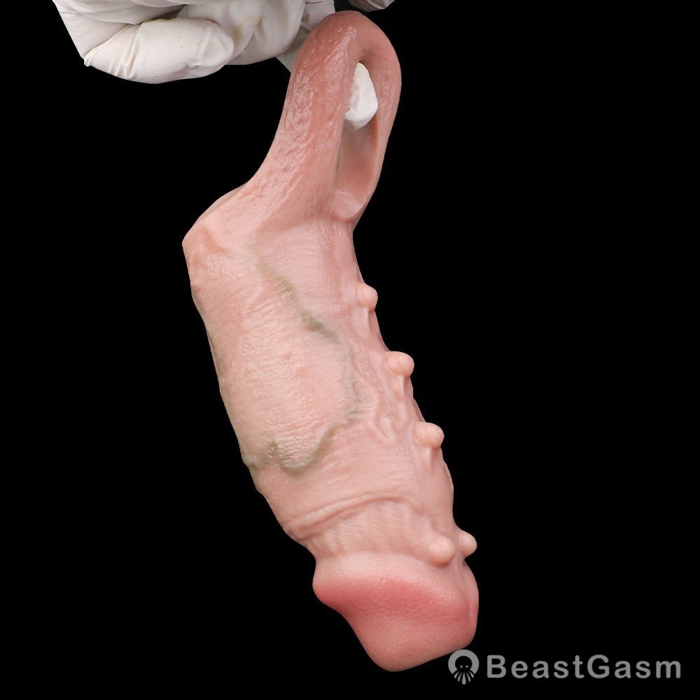 Spartan Realistic Penis Sleeve 🐎 Life - Size Silicone Cock Extender - BeastGasm