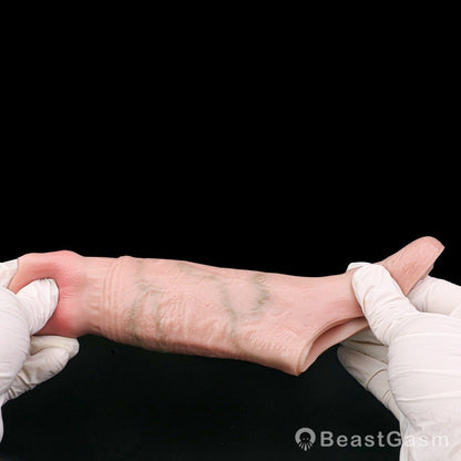 Spartan Realistic Penis Sleeve 🐎 Life - Size Silicone Cock Extender - BeastGasm
