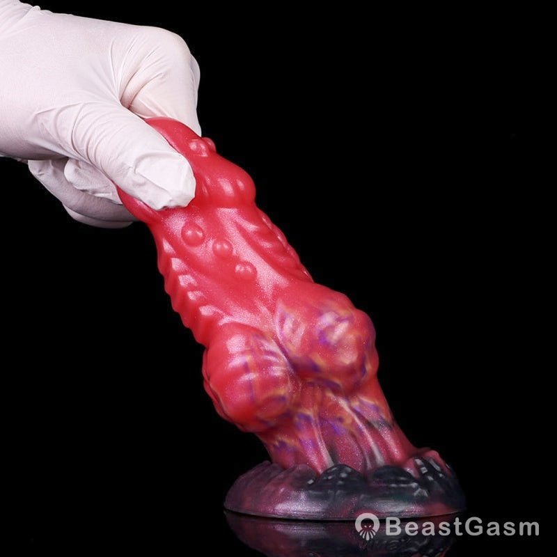 Spiked Dragon Dildo Butt Plug – Silicone Fantasy Anal Plug BeastGasm - BeastGasm