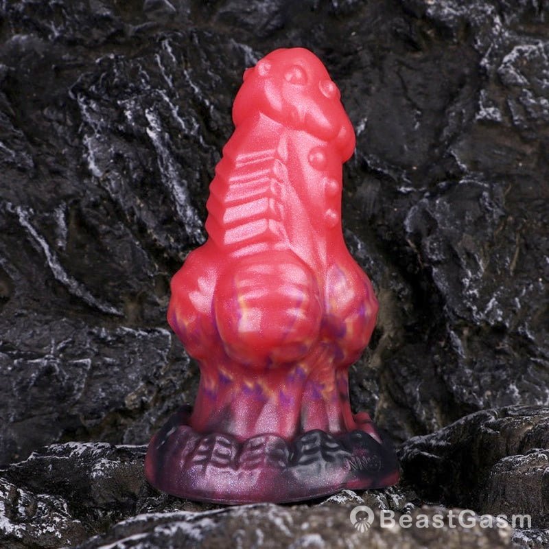 Spiked Dragon Dildo Butt Plug – Silicone Fantasy Anal Plug BeastGasm - BeastGasm