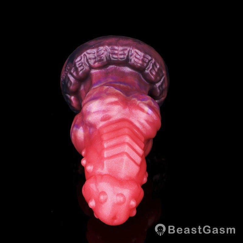 Spiked Dragon Dildo Butt Plug – Silicone Fantasy Anal Plug BeastGasm - BeastGasm