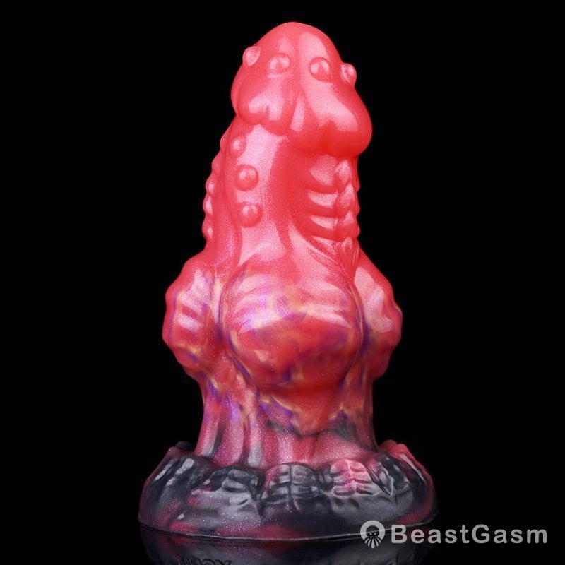 Spiked Dragon Dildo Butt Plug – Silicone Fantasy Anal Plug BeastGasm - BeastGasm