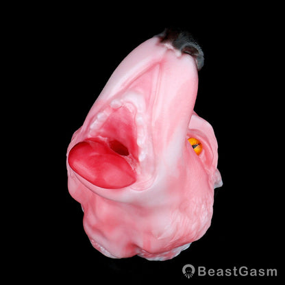 🦊 Spirit Fox Luna: Concealed Fantasy Wolf Head Stroker - BeastGasm