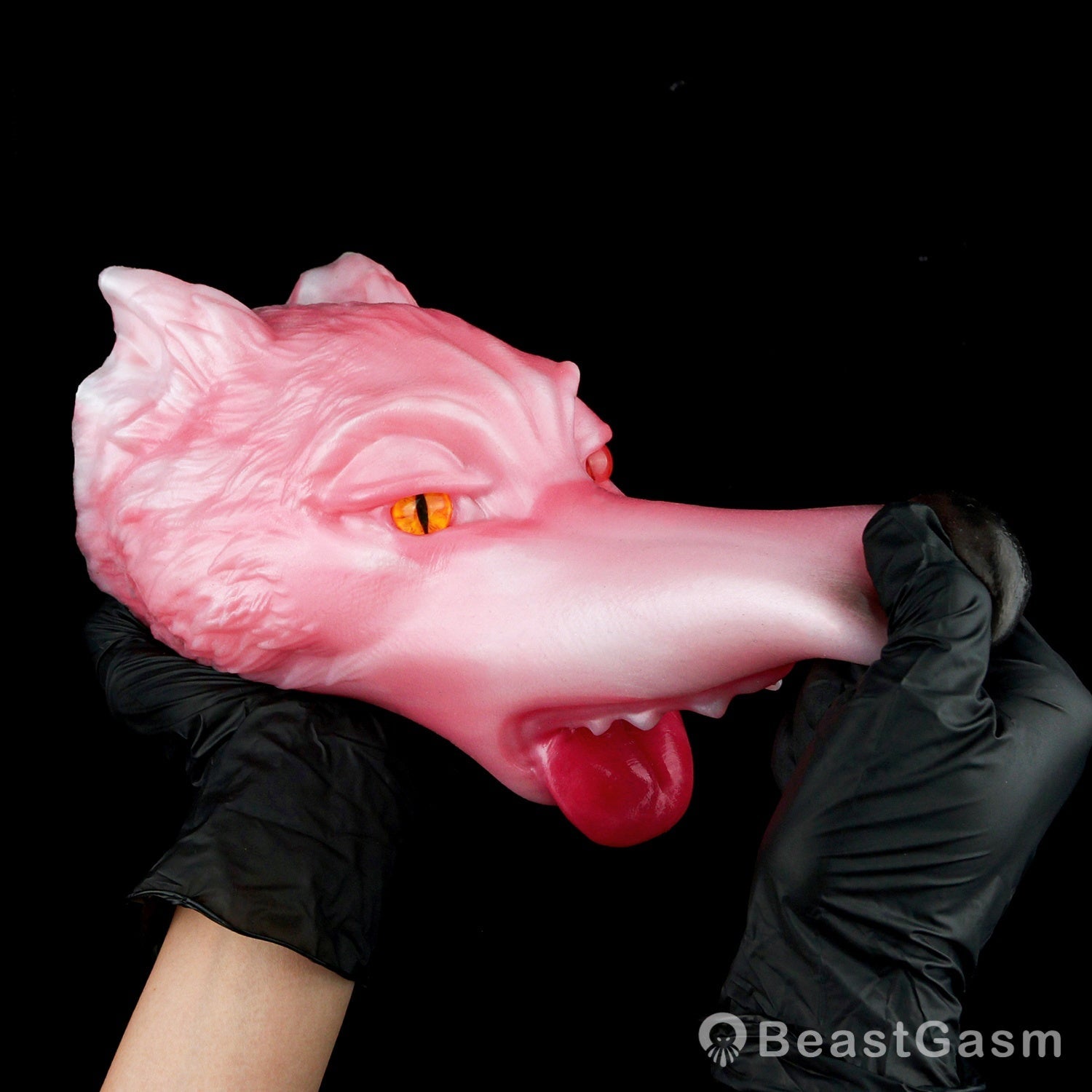 🦊 Spirit Fox Luna: Concealed Fantasy Wolf Head Stroker - BeastGasm