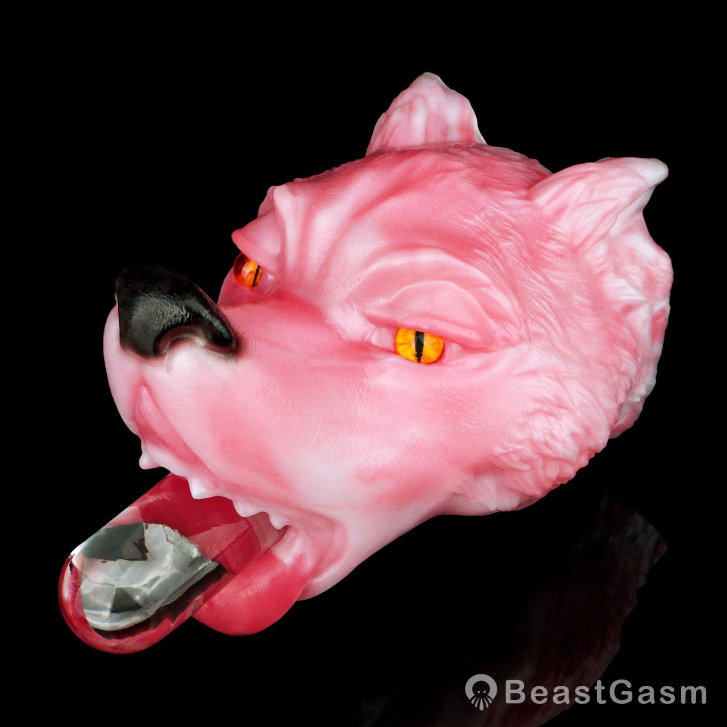 🦊 Spirit Fox Luna: Concealed Fantasy Wolf Head Stroker - BeastGasm