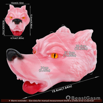 🦊 Spirit Fox Luna: Concealed Fantasy Wolf Head Stroker - BeastGasm