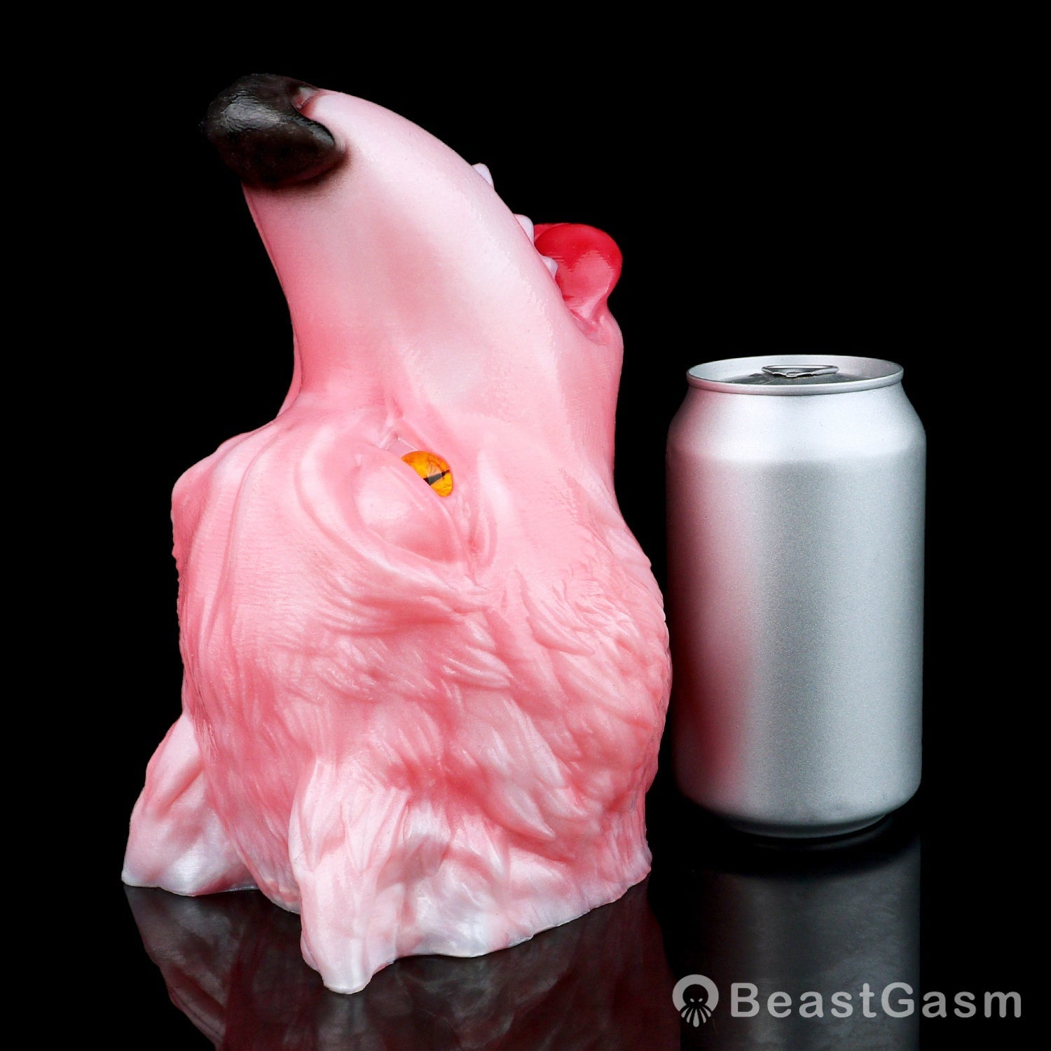 🦊 Spirit Fox Luna: Concealed Fantasy Wolf Head Stroker - BeastGasm