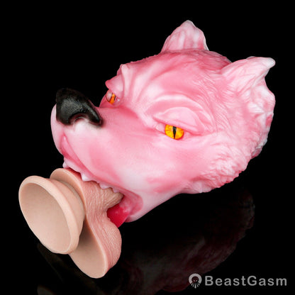 🦊 Spirit Fox Luna: Concealed Fantasy Wolf Head Stroker - BeastGasm