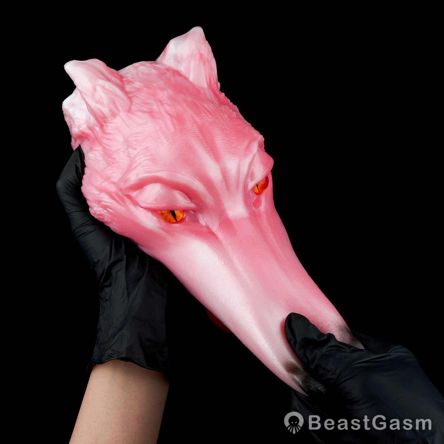 🦊 Spirit Fox Luna: Concealed Fantasy Wolf Head Stroker - BeastGasm