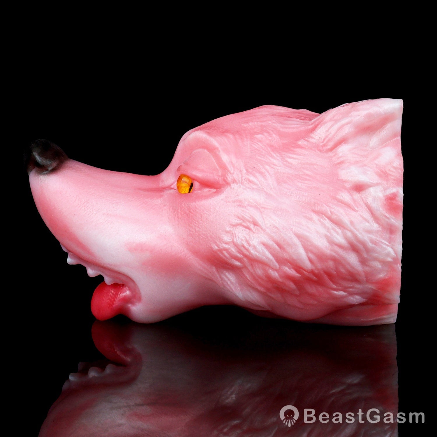 🦊 Spirit Fox Luna: Concealed Fantasy Wolf Head Stroker - BeastGasm