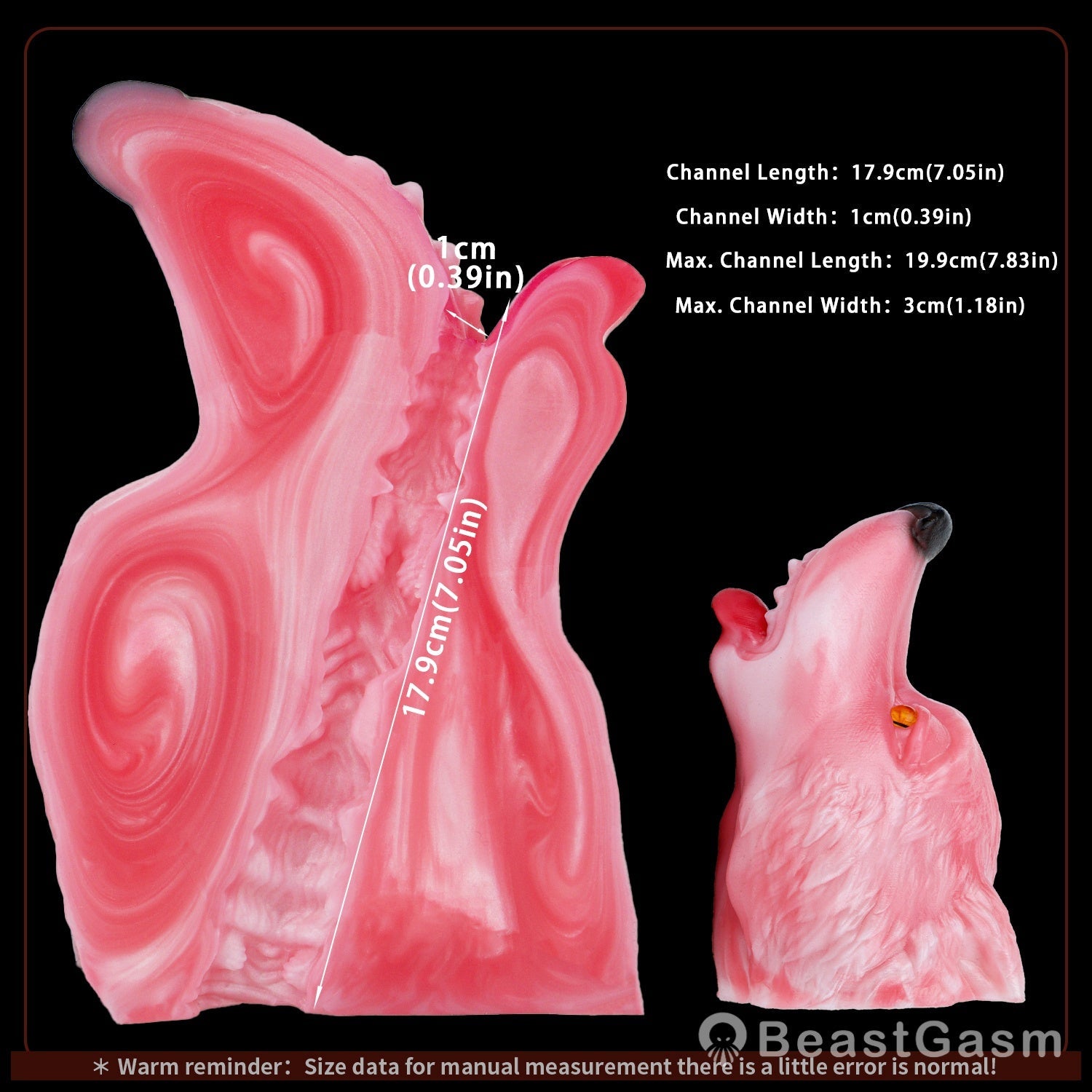 🦊 Spirit Fox Luna: Concealed Fantasy Wolf Head Stroker - BeastGasm