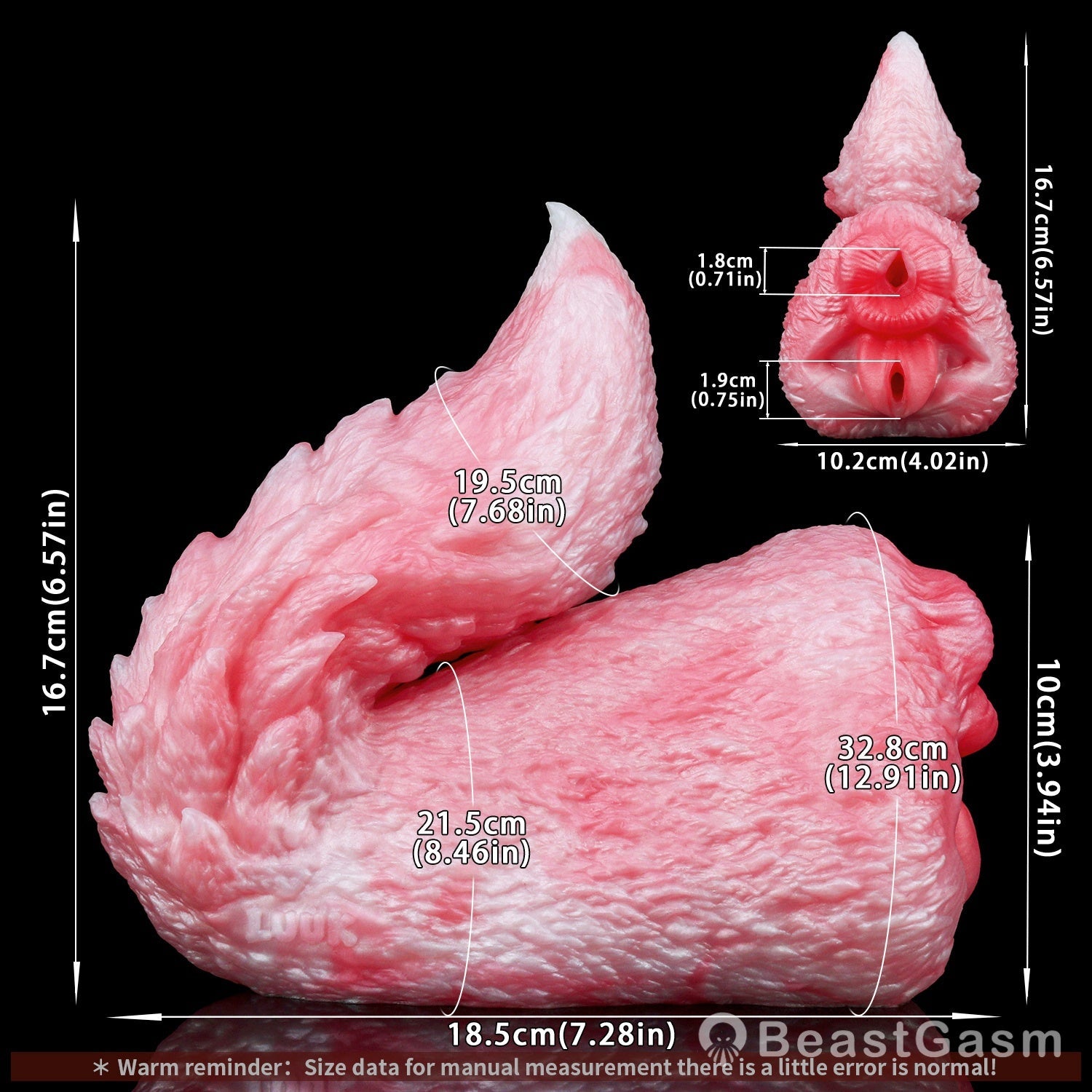 🦊 Spirit Fox Luna: Dual - Channel Fantasy Foxtail Stroker - BeastGasm