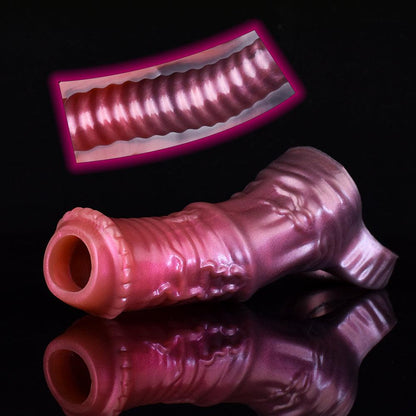 Spiro Silicone Horse Penis Sleeve - Fantasy Cock Extender - BeastGasm