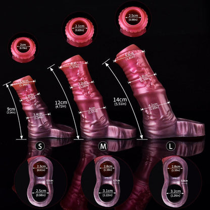 Spiro Silicone Horse Penis Sleeve - Fantasy Cock Extender - BeastGasm