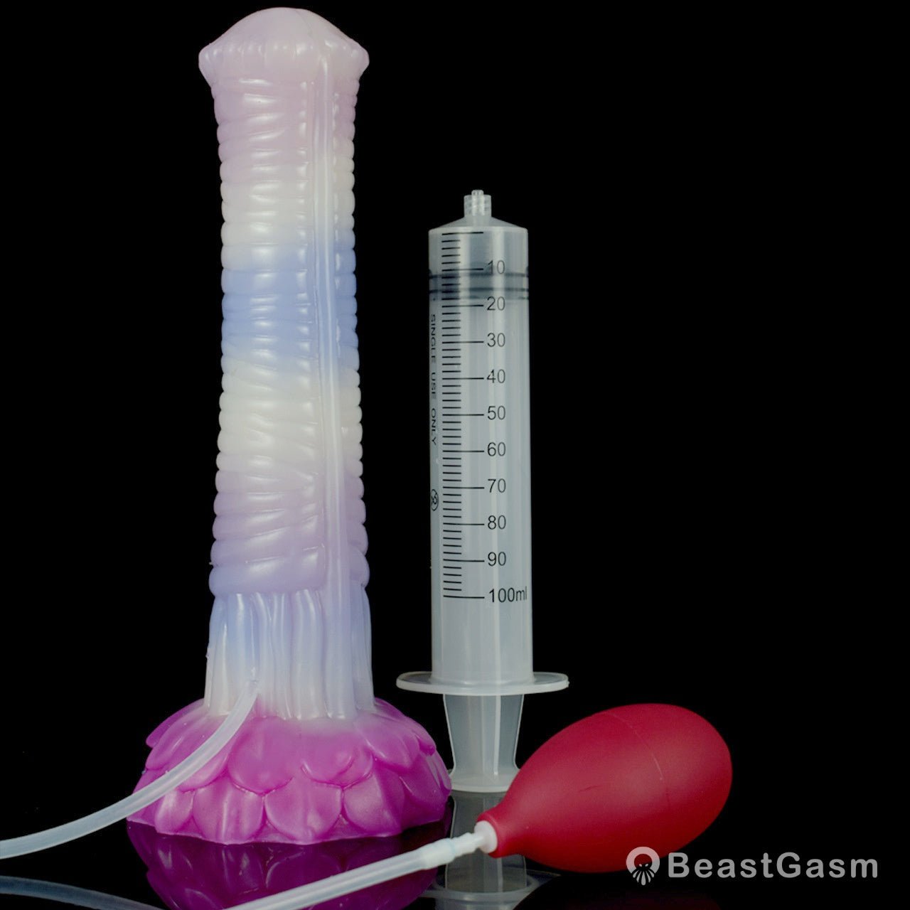 Squirting Horse Dildo – 10.6” Fantasy Cumtube Toy - BeastGasm