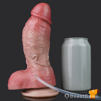 Squirting Inflatable Dildo – 7 Inch Realistic Cum Play Toy - BeastGasm