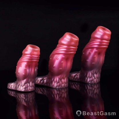 Starblaze Ribbed Dragon Knot Sleeve - Fantasy Extender - BeastGasm