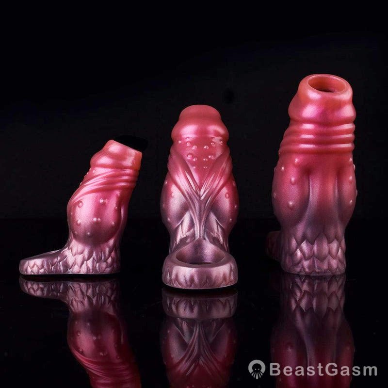 Starblaze Ribbed Dragon Knot Sleeve - Fantasy Extender - BeastGasm