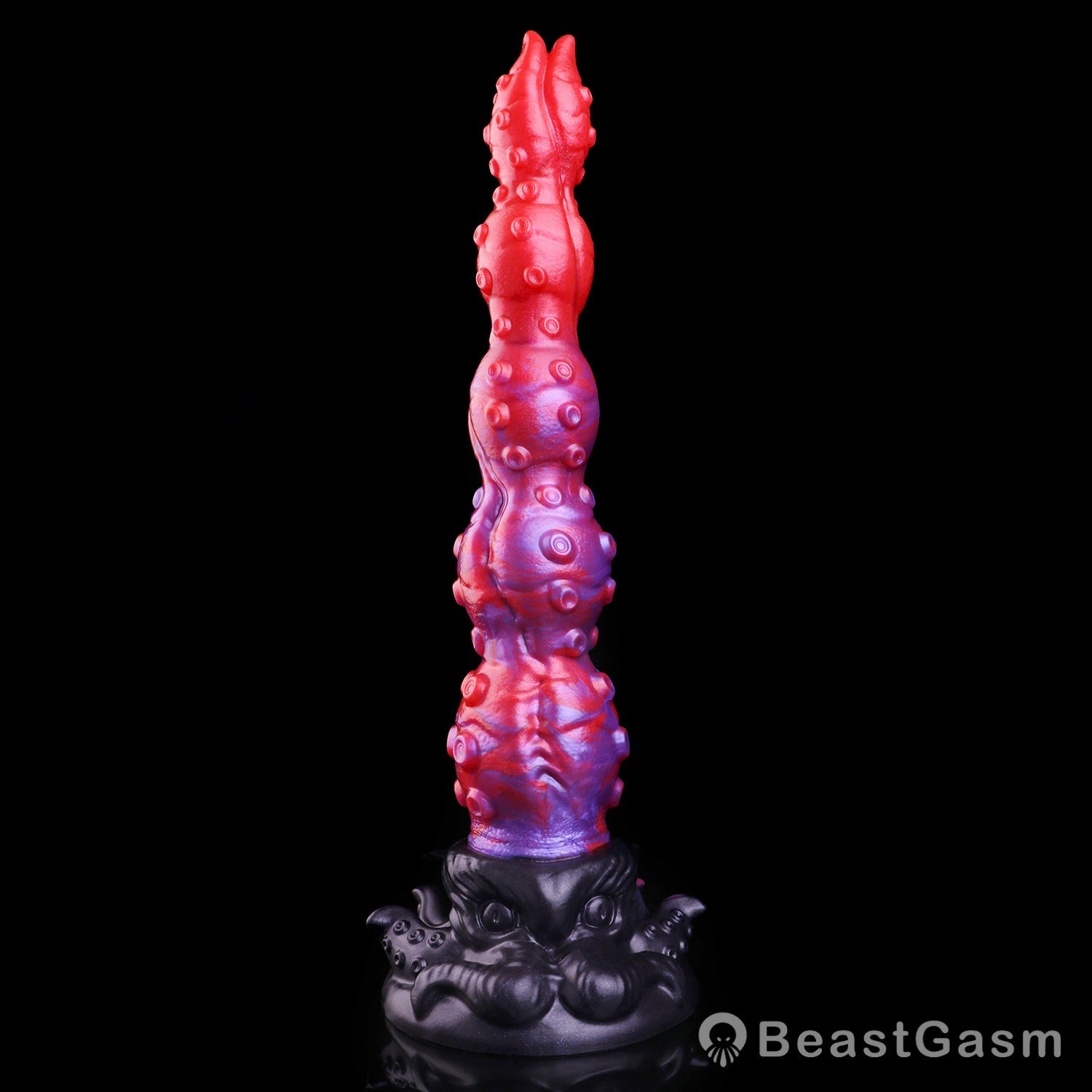 🐙 Surrender to Deep Bliss | Crimson Kraken Tentacle Dildo - BeastGasm