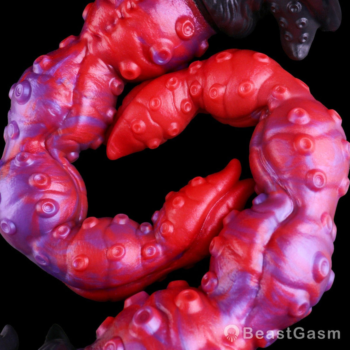 🐙 Surrender to Deep Bliss | Crimson Kraken Tentacle Dildo - BeastGasm
