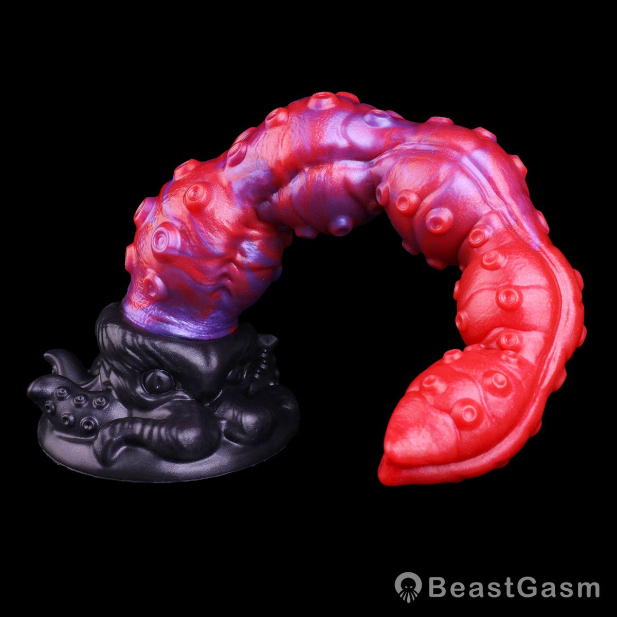 🐙 Surrender to Deep Bliss | Crimson Kraken Tentacle Dildo - BeastGasm