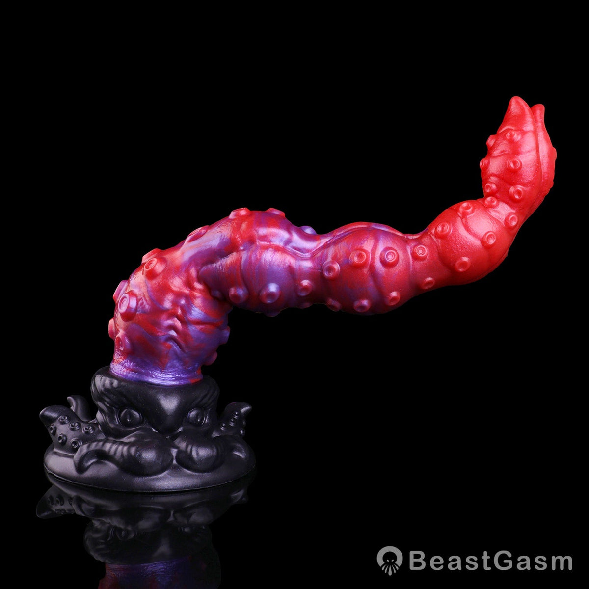 🐙 Surrender to Deep Bliss | Crimson Kraken Tentacle Dildo - BeastGasm