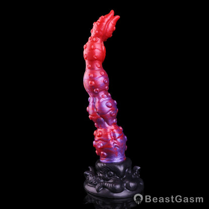 🐙 Surrender to Deep Bliss | Crimson Kraken Tentacle Dildo - BeastGasm