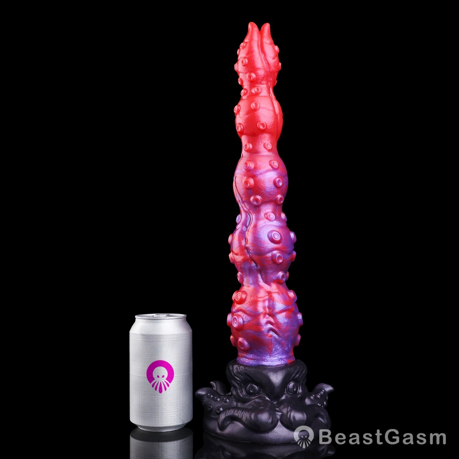 🐙 Surrender to Deep Bliss | Crimson Kraken Tentacle Dildo - BeastGasm