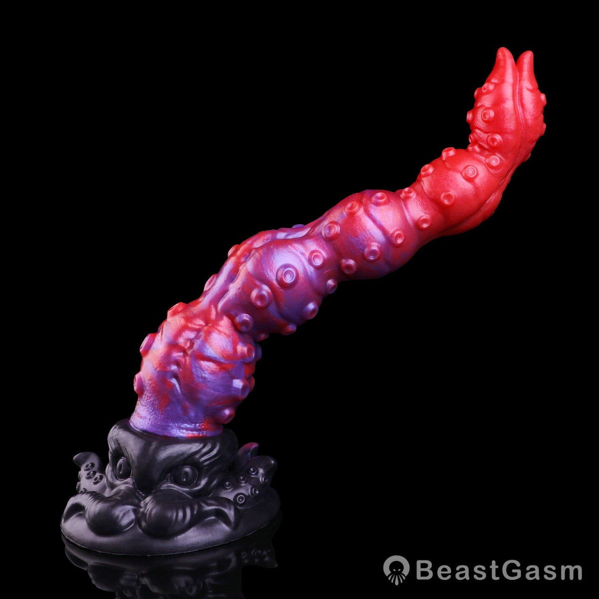 🐙 Surrender to Deep Bliss | Crimson Kraken Tentacle Dildo - BeastGasm