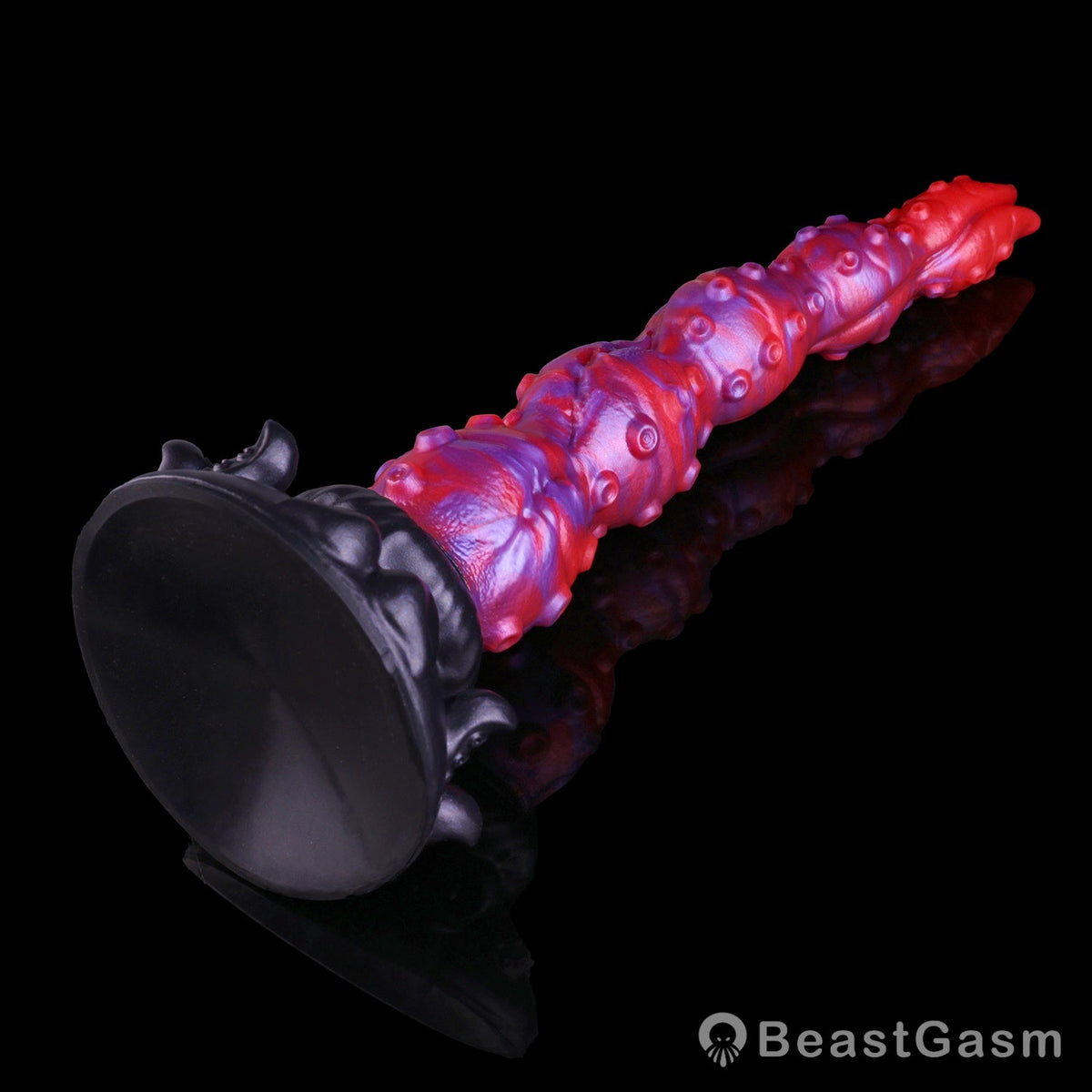 🐙 Surrender to Deep Bliss | Crimson Kraken Tentacle Dildo - BeastGasm