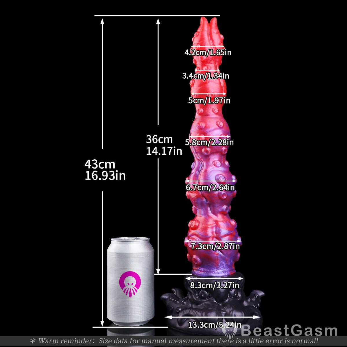 🐙 Surrender to Deep Bliss | Crimson Kraken Tentacle Dildo - BeastGasm