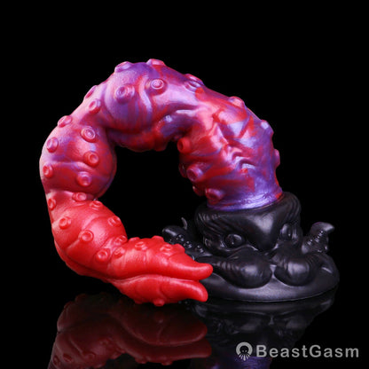 🐙 Surrender to Deep Bliss | Crimson Kraken Tentacle Dildo - BeastGasm