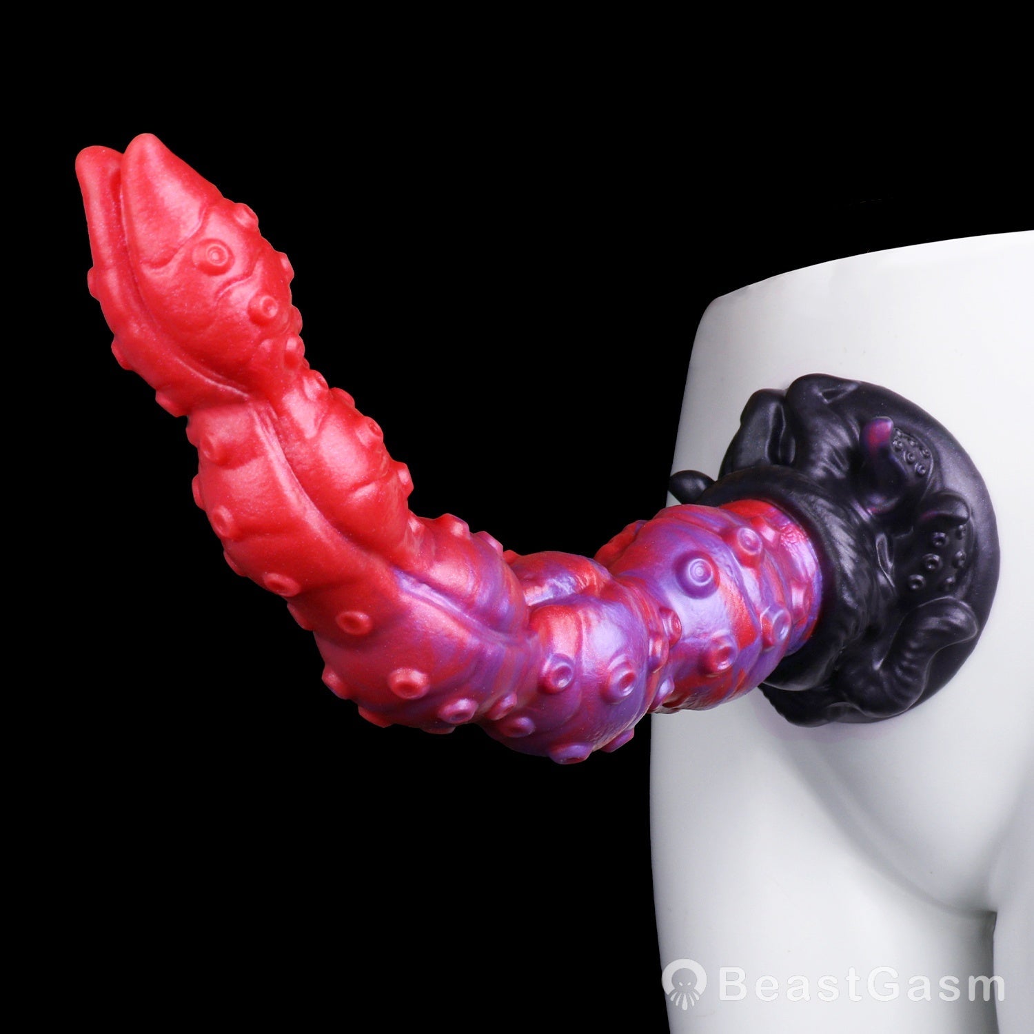 🐙 Surrender to Deep Bliss | Crimson Kraken Tentacle Dildo - BeastGasm