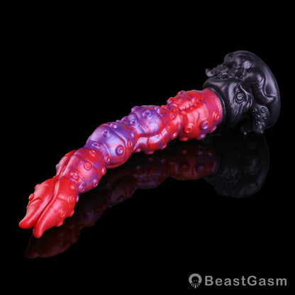 🐙 Surrender to Deep Bliss | Crimson Kraken Tentacle Dildo - BeastGasm