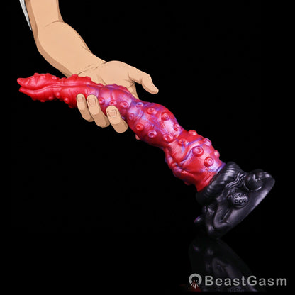 🐙 Surrender to Deep Bliss | Crimson Kraken Tentacle Dildo - BeastGasm