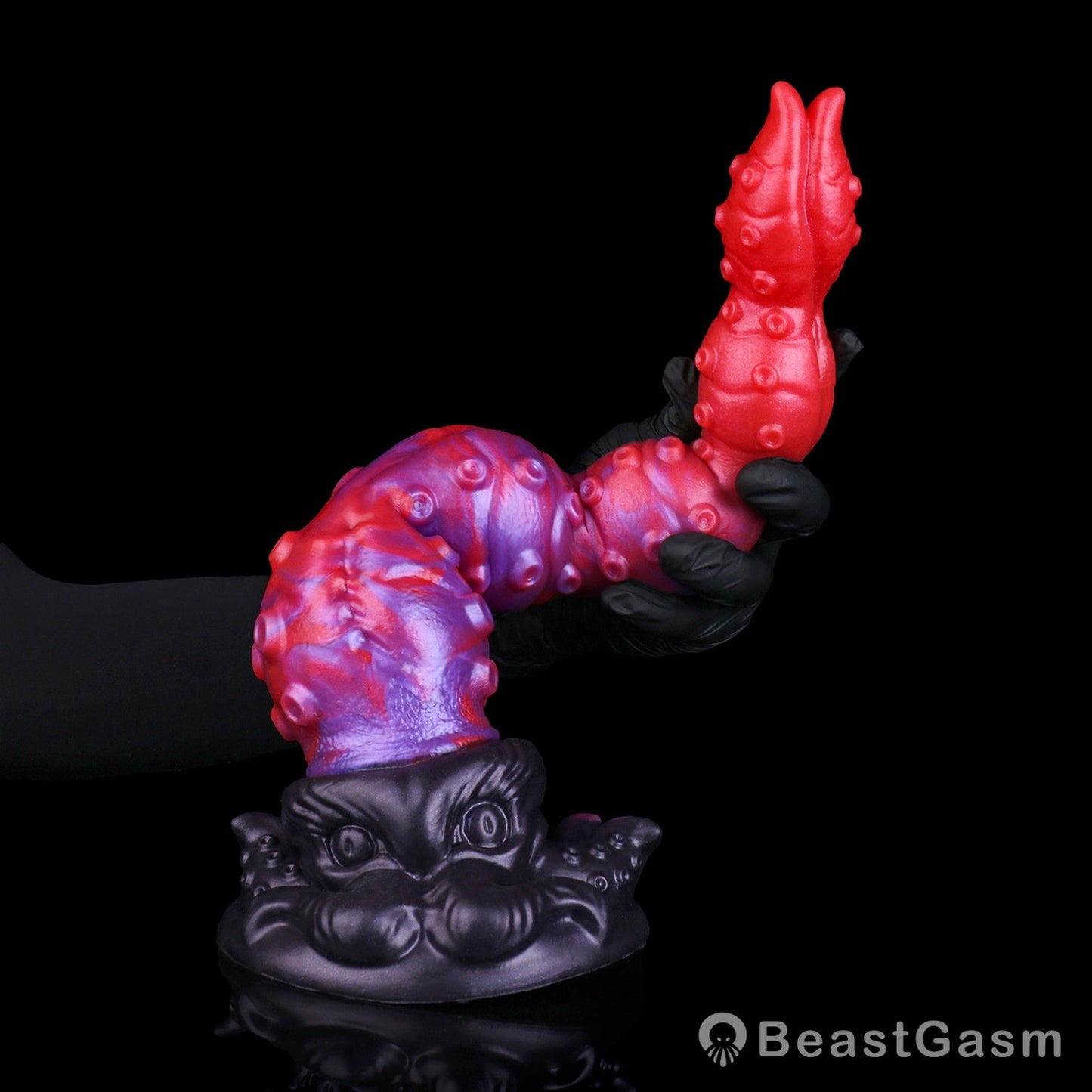 🐙 Surrender to Deep Bliss | Crimson Kraken Tentacle Dildo - BeastGasm