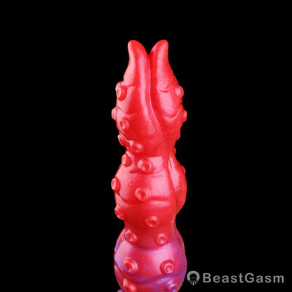 🐙 Surrender to Deep Bliss | Crimson Kraken Tentacle Dildo - BeastGasm