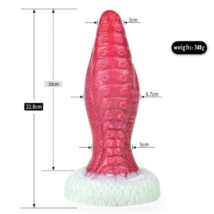 Symbiotic Dildo with Suction Bumps for Wild Orgasms - BeastGasm