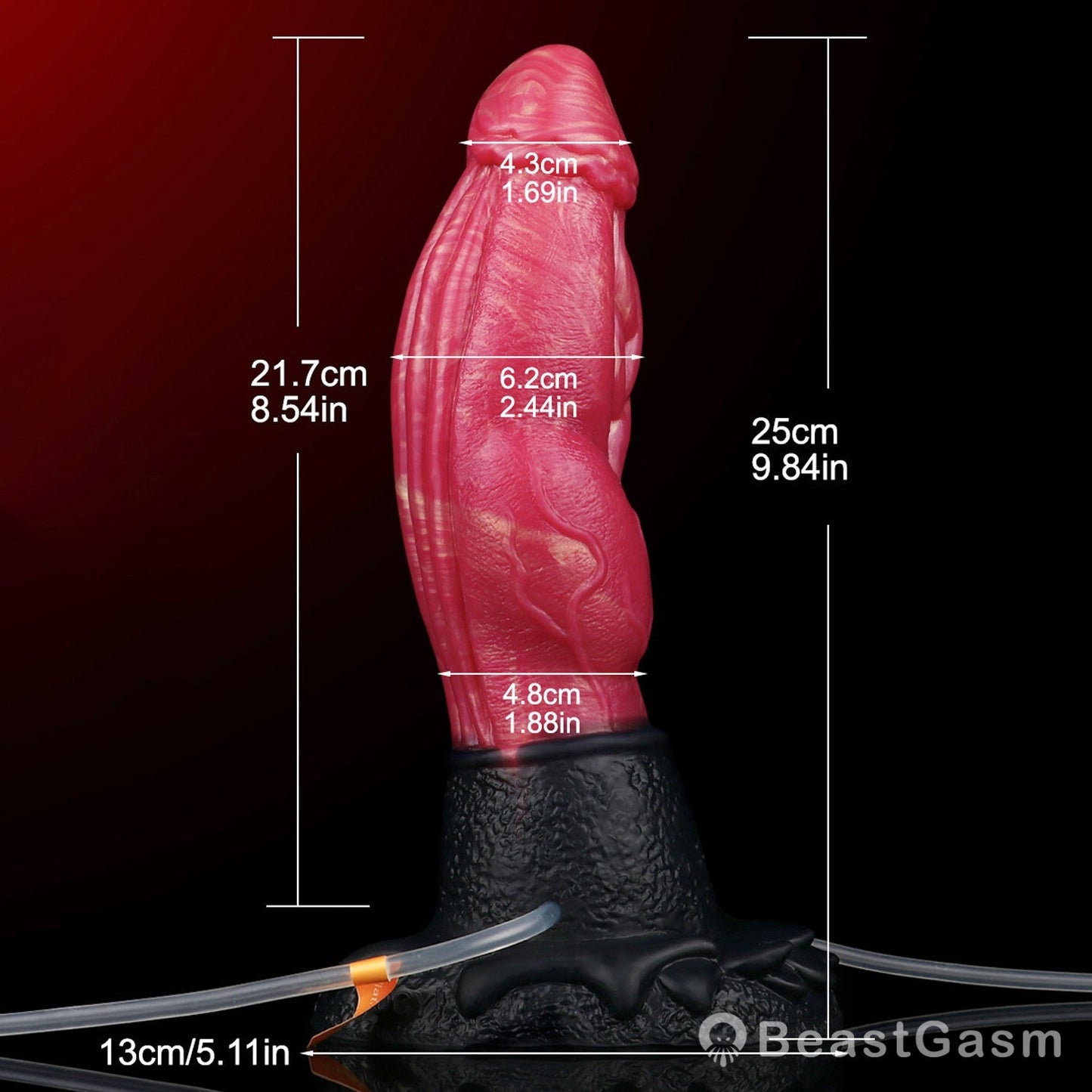 T - Rex 🦖 Ejaculating Inflatable Dildo – Thick & Textured - BeastGasm