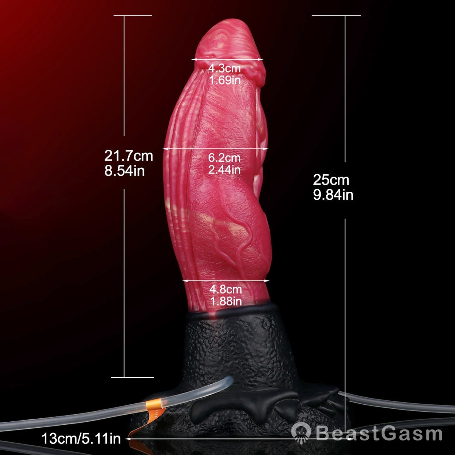 T - Rex 🦖 Ejaculating Inflatable Dildo – Thick & Textured - BeastGasm