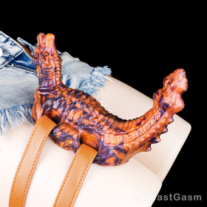 🎠 Tailflame Dragon Rider: Wearable Dual-Head Grinder - BeastGasm