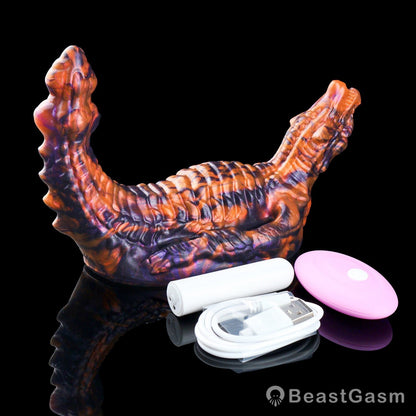 🎠 Tailflame Dragon Rider: Wearable Dual-Head Grinder - BeastGasm