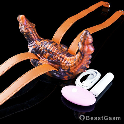 🎠 Tailflame Dragon Rider: Wearable Dual-Head Grinder - BeastGasm